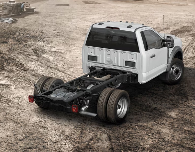 Ford F Series Cab Chassis On The Jobsite